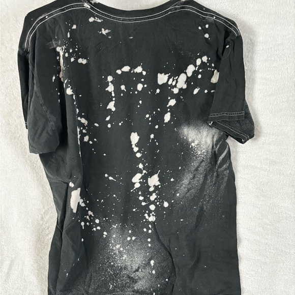 Marvel Black Widow graphic short sleeve t-shirt with bleach splatter look size L - Picture 4 of 4